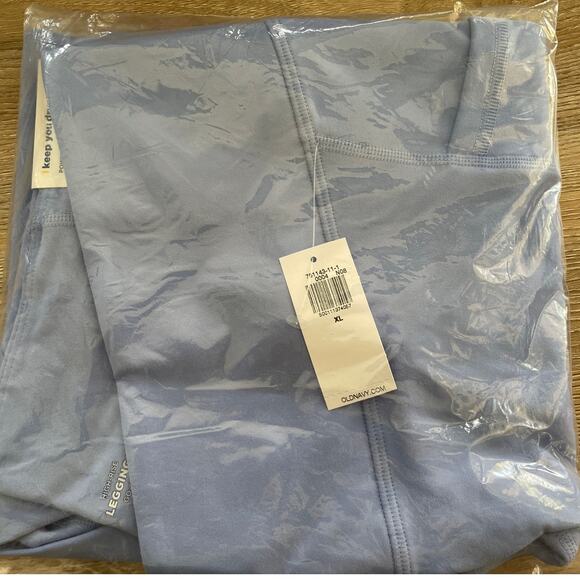 Old Navy Womens Blue High Waisted PowerSoft 7/8 Pocket Active Leggings XL NEW - Picture 7 of 7